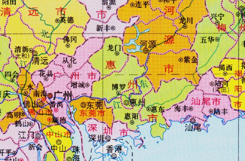 广东省惠州市地图 腾讯网
