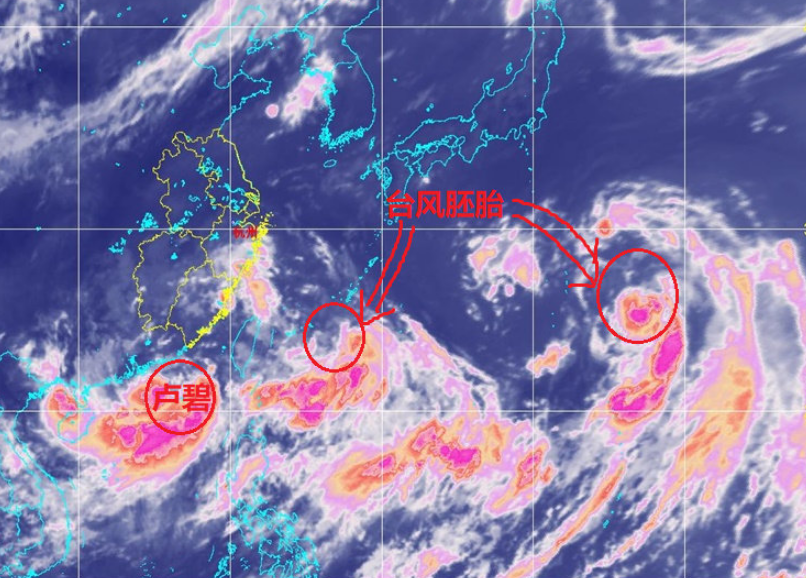 台风卢碧明天登陆路径诡异逆向行驶大暴雨正杀向浙江杭州接下来的天气