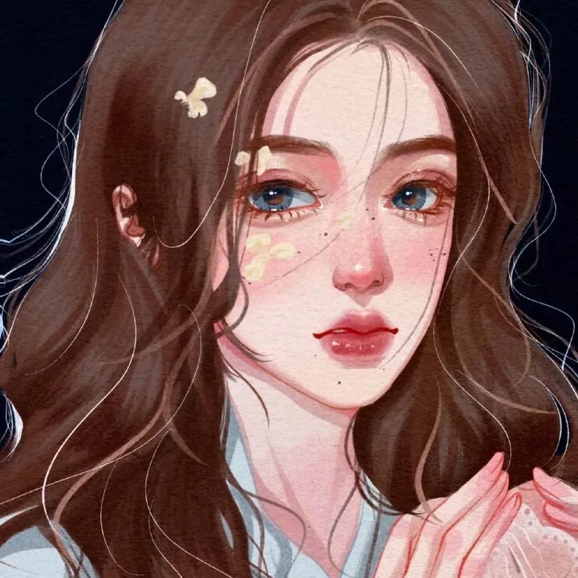 女头精美手绘女生头像闺蜜头像