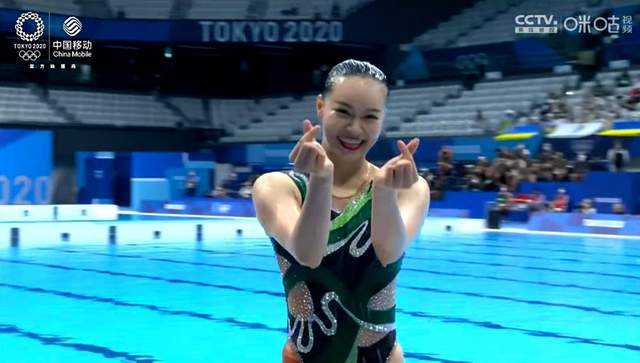 2020东京奥运会花样游泳双人自由自选决赛,中国组合孙文雁/黄雪辰组合