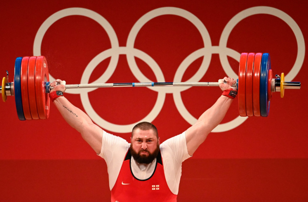 奥运金牌-男子举重109公斤以上级 格鲁吉亚选手破世界纪录夺金_腾讯