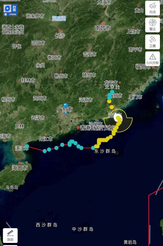 8月5日第九号台风"卢碧"最新路径:提前发生突变,马上要登陆
