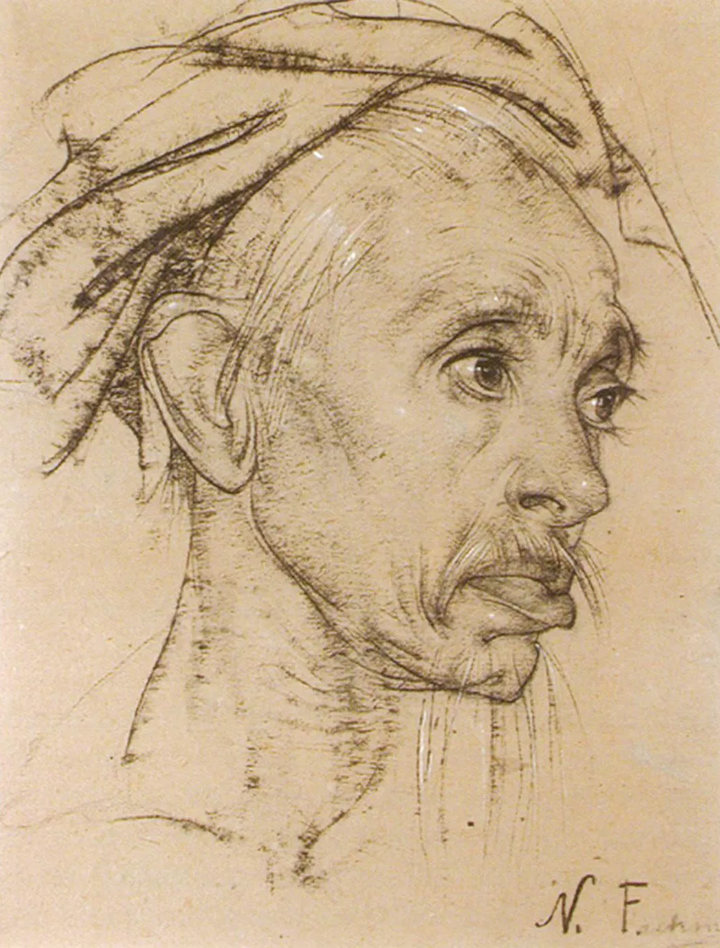 鉴赏费欣精品素描作品一览