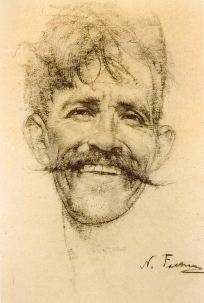 鉴赏费欣精品素描作品一览