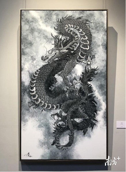 王冰作品《龙系列》"中国画家心里面都有一个梦想就是把中国传统文化