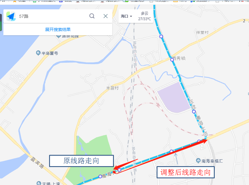 海口17路公交车路线图图片