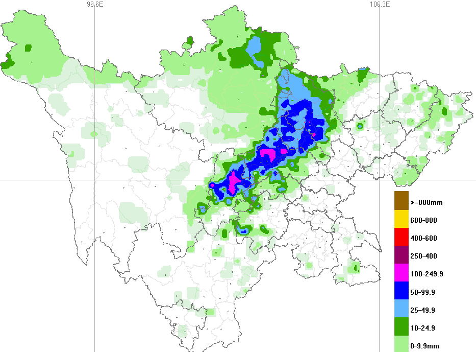 今晚四川盆地大部有陣雨或雷雨雅安眉山樂山3市及綿陽