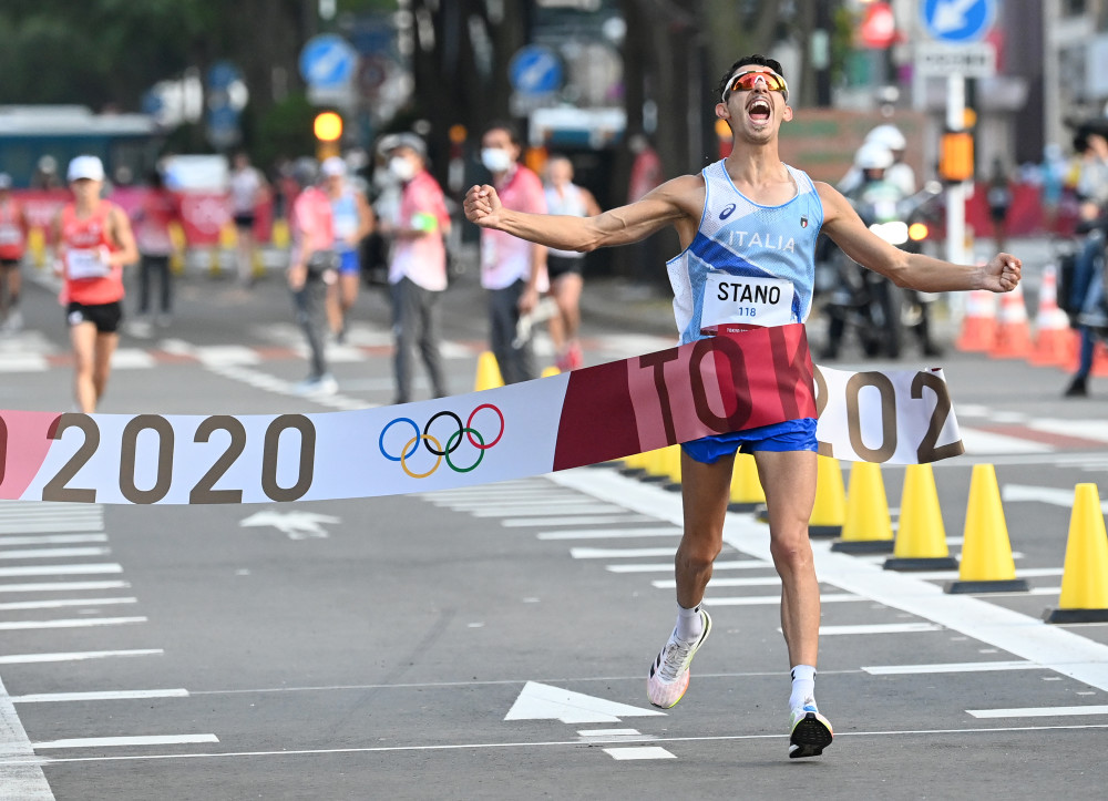 东京奥运会田径男子20公里竞走意大利选手夺冠2
