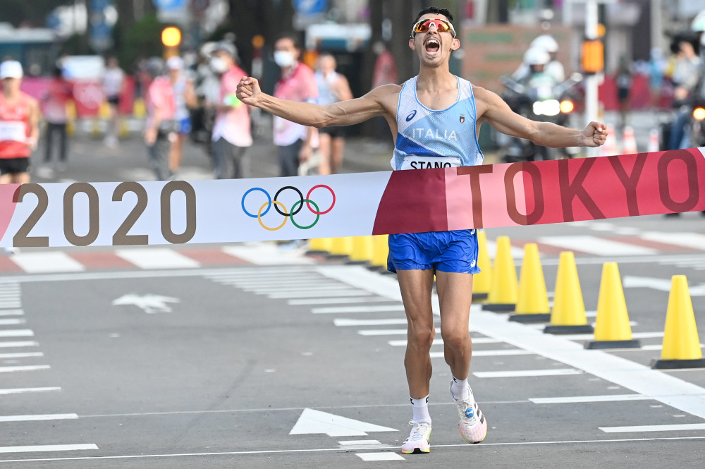 东京奥运会田径男子20公里竞走意大利选手夺冠2