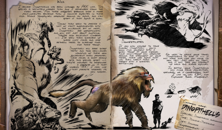 《方舟生存进化》免费dlc票选出的恐猿很聪明,连武器都会使