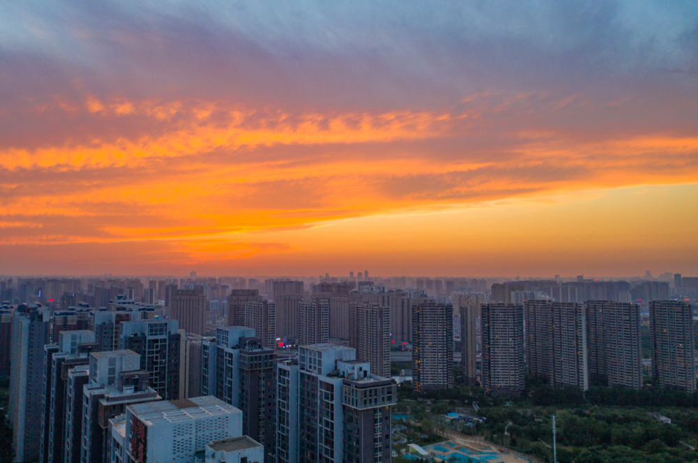 一起來看鄭州今天的夕陽吧,我們的城市依然如此美麗