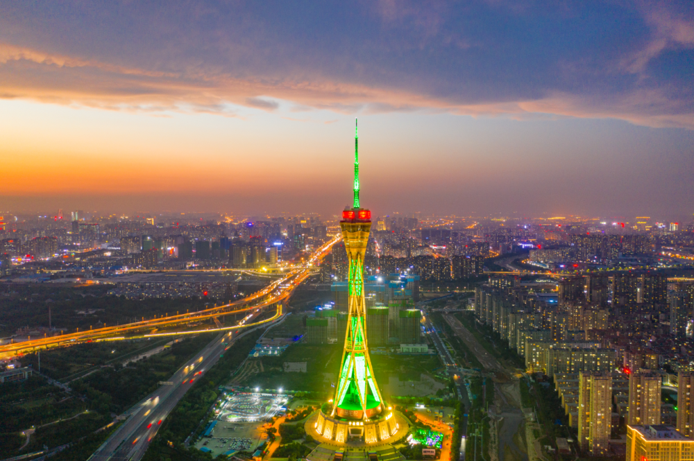 一起来看郑州今天的夕阳吧,我们的城市依然如此美丽_腾讯新闻