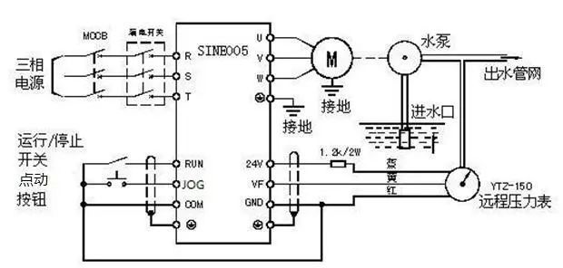 变频器控制启动停止正反转电路图详细解读