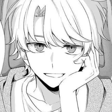 微信头像黑白风动漫男生头像