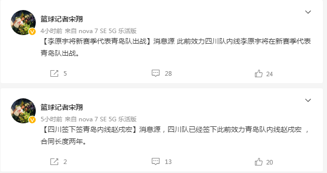 四川男篮 CBA最新签约！青岛四川完成内线互换，季后赛争夺再起波澜