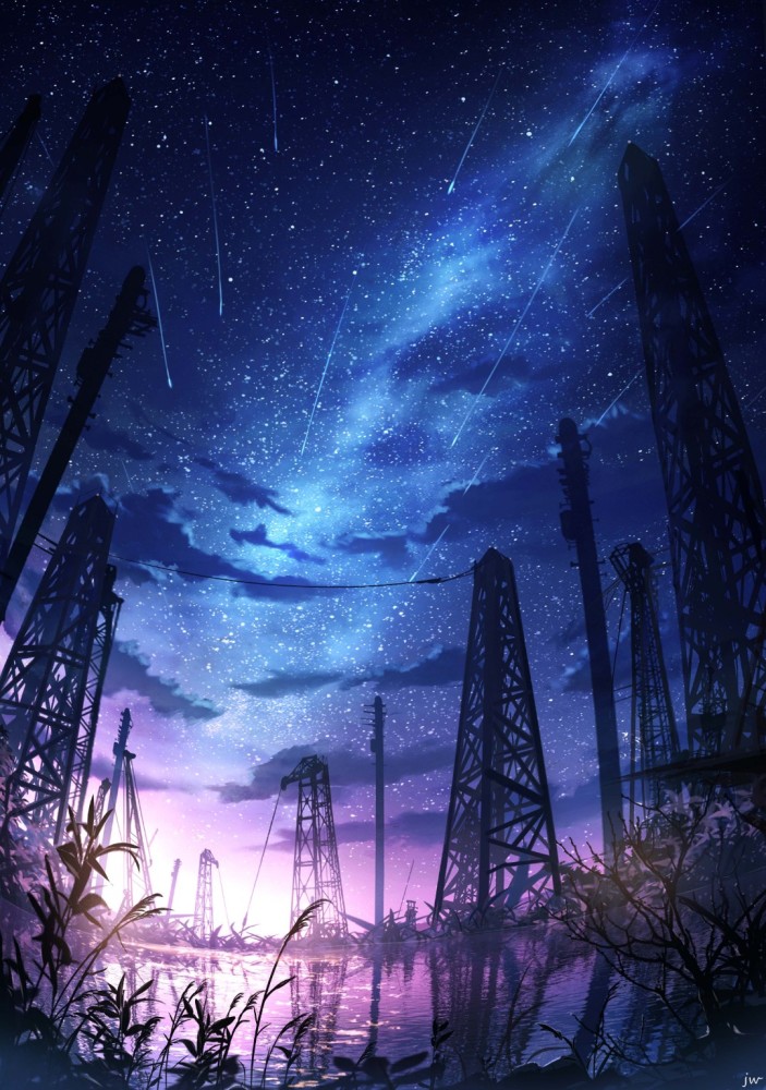 星空银河,落日余晖