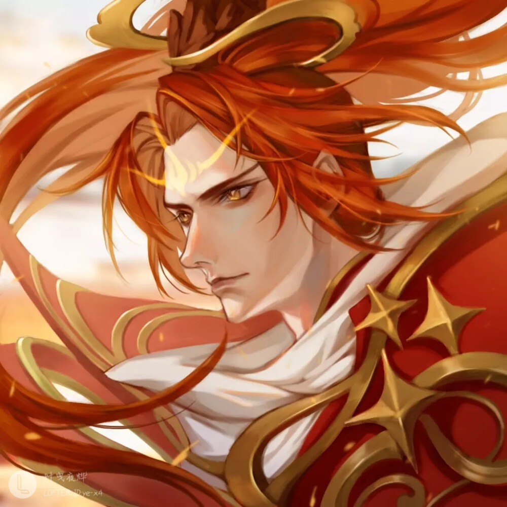 王者英雄头像韩信2红头发帅哥我prprpr