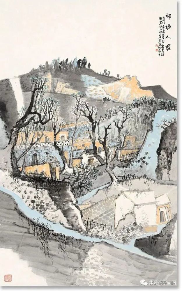 深邃意境,一坡一岭气象迥异——乔枕石山水画作品欣赏