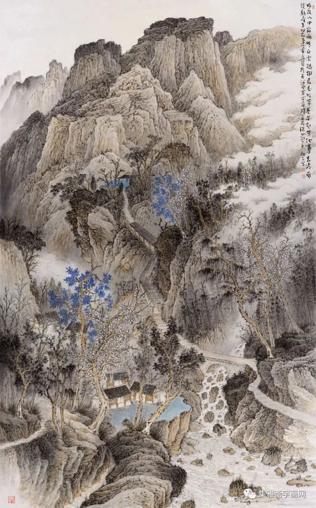 深邃意境,一坡一岭气象迥异——乔枕石山水画作品欣赏