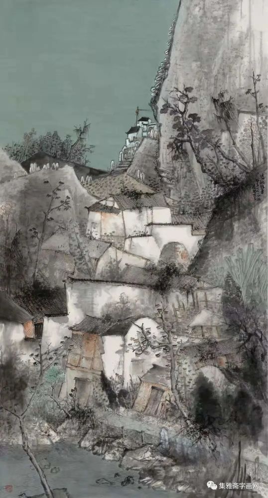 深邃意境,一坡一岭气象迥异——乔枕石山水画作品欣赏