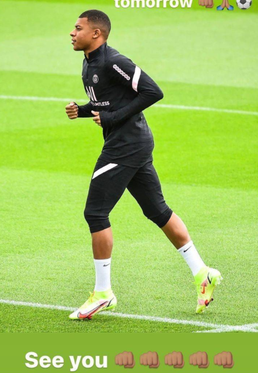 姆巴佩晒训练照:新赛季法甲明天回归啦,球场上见_腾讯新闻