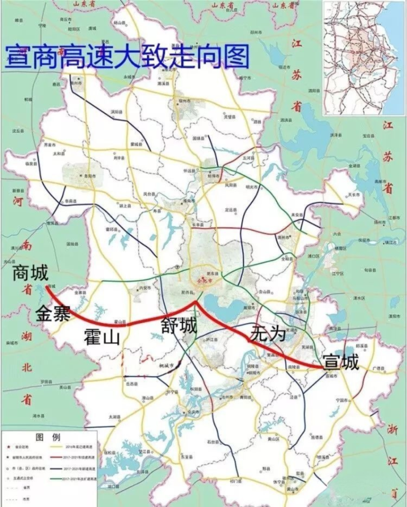 商高速公路舒城段由肥西县新仓社区丰乐河大桥处进入舒城县境内,路线