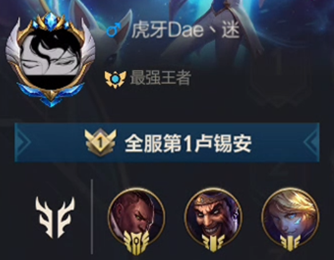 英雄联盟手游全平台第一个王者段位这名主播的实力真是太强了