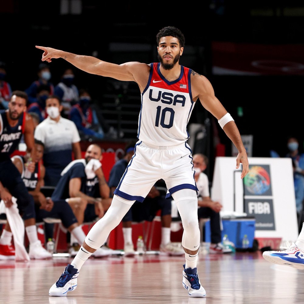 恭喜美国队险胜法国队实现奥运男篮4连冠杜兰特29分塔图姆19分7板