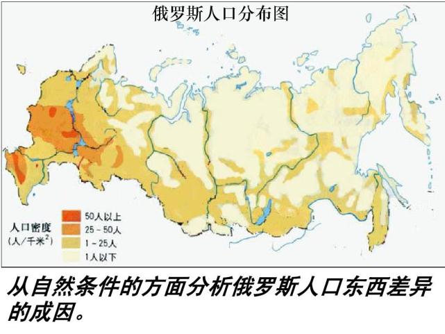 俄罗斯 人口_10张地图告诉你俄罗斯的政治军事经济战略(3)