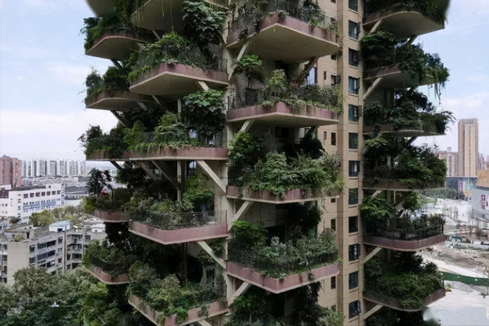 中国第一处第四代住房地处四川打造城市里的垂直森林