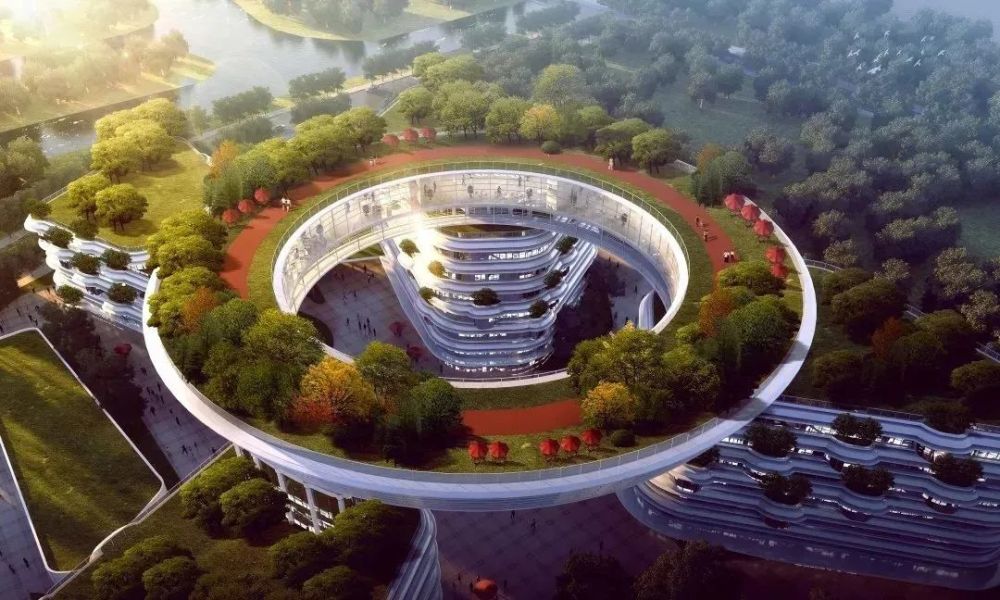 滨水新城规划优化提升超酷炫天空之厅落户