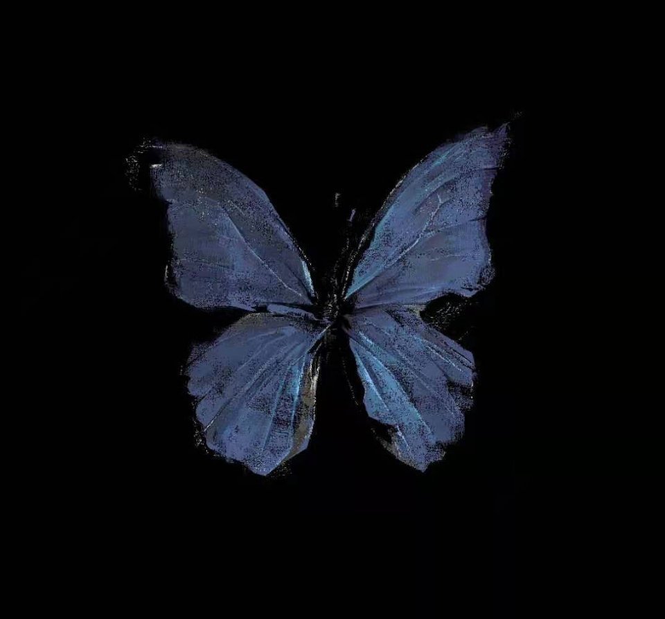 背景图|她在窗外,看着蝴蝶