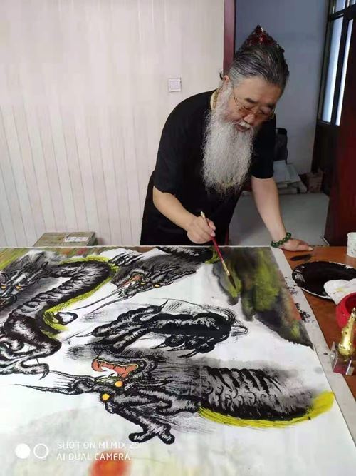 著名书法大师 中华画龙第一人赵岚