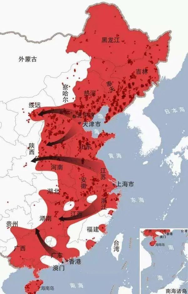 日军占领区地图图片