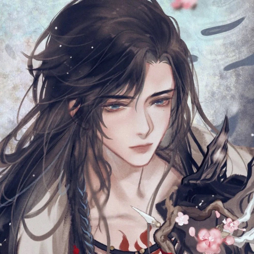 神明也偏爱的古风男头花飞花谢花满天红消香断有谁怜