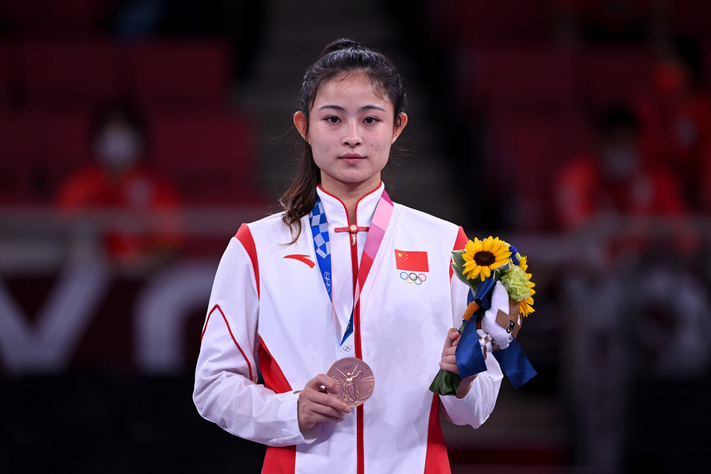 东京奥运会空手道女子组手61公斤以上级龚莉获得季军3
