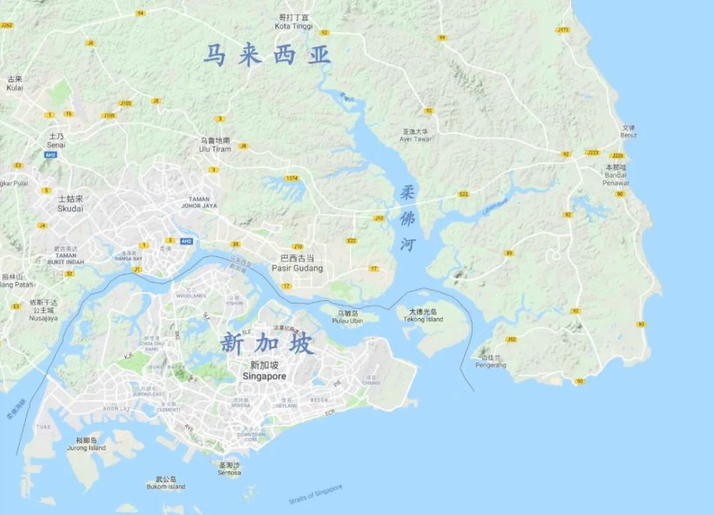 新加坡地理位置地图图片