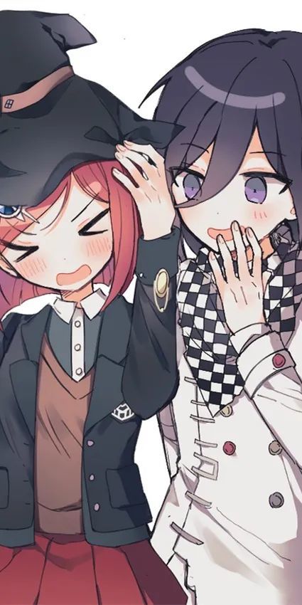 《弹丸论破》王马小吉x梦野秘密子,动漫全面屏cp壁纸分享_腾讯新闻