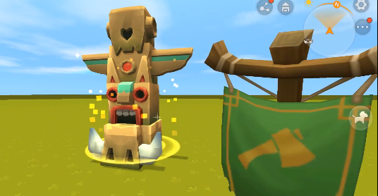 迷你世界:移动的部落图腾,带着全家浪迹天涯,随时随地有房住