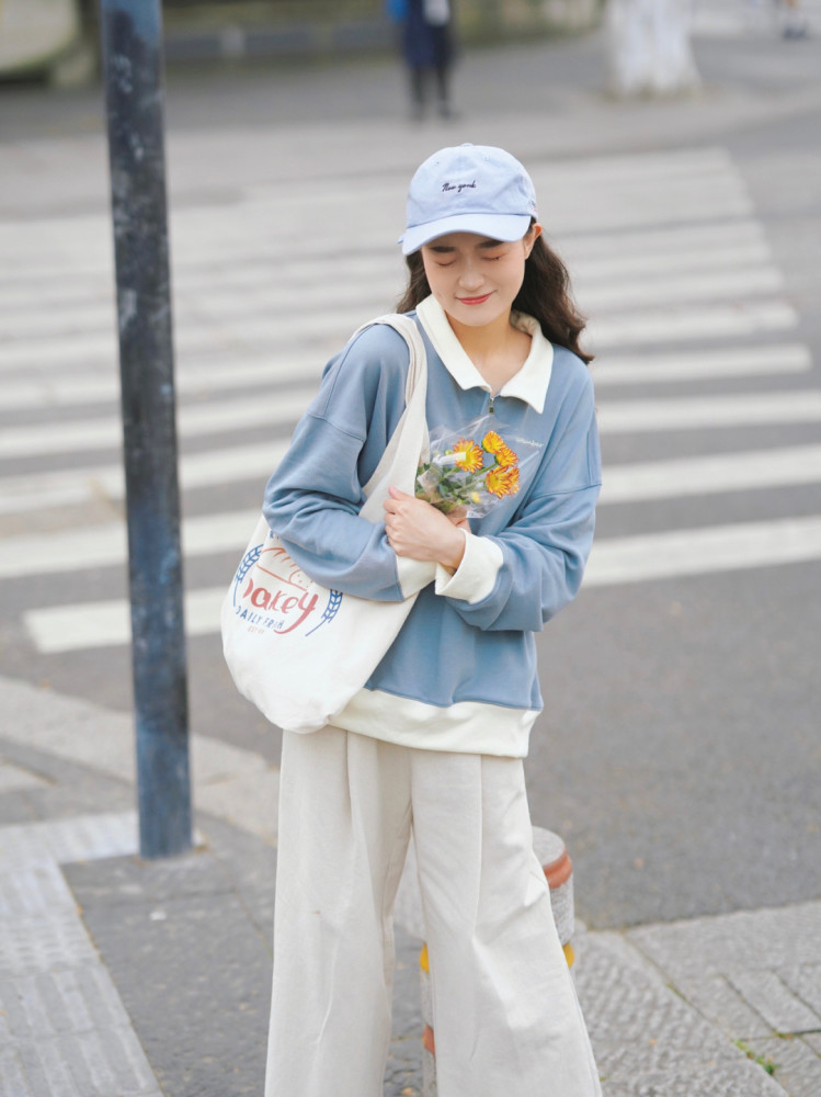 平价卫衣,日系穿搭～做干干净净的奶盐女孩