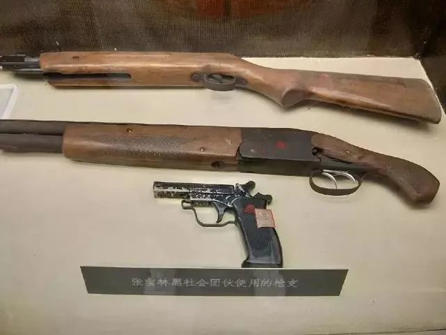 张宝林黑社会团伙使用的枪支