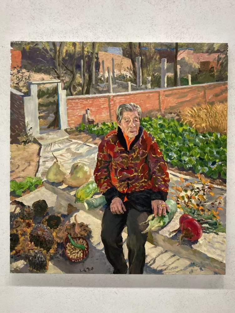 刘小东油画《老妈》在创作油画《老妈》的过程中,刘小东找回了孩提