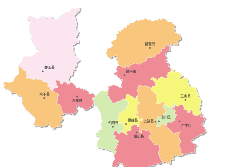江西省上饶市行政区划图片