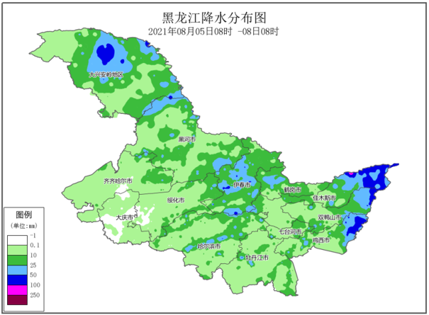 未来七天黑龙江省大部地区降水偏少气温偏低