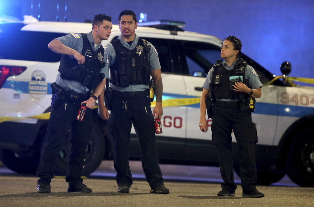 外代一线美国芝加哥发生枪击事件