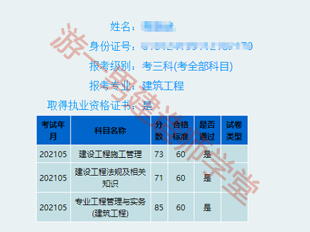 陝西二建成績查詢和資格網審通知二建考試成績複核的通知成績已經出來