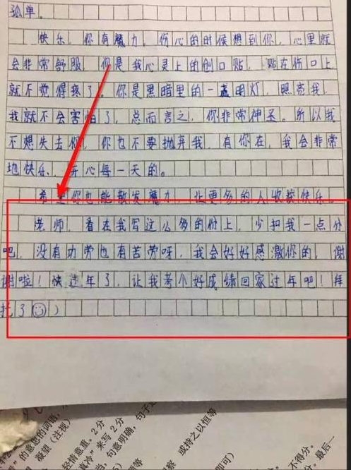 一篇作文讓老師氣的吐血的搞笑作文