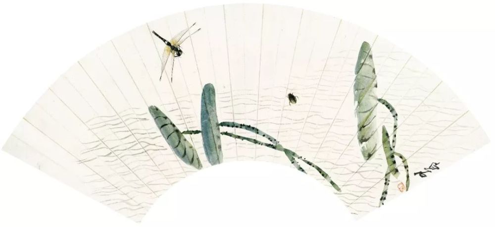 齐白石花鸟扇面赏析