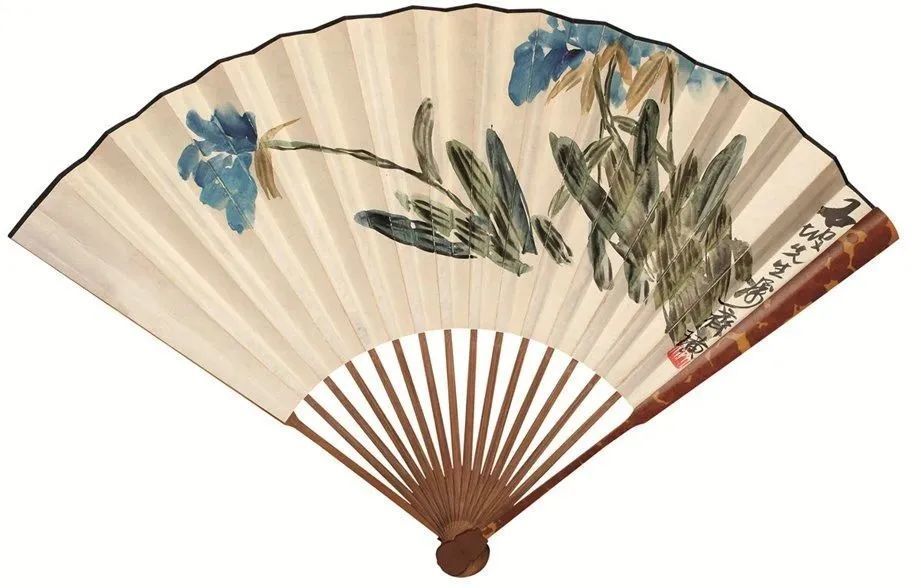 齐白石花鸟扇面赏析