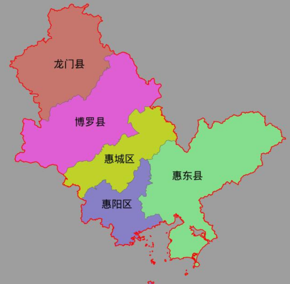 惠州地图淡水图片